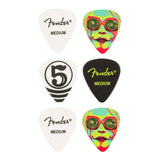 Fender 1980351049 John 5 picks, 351 vorm, celluloid, 6-pack