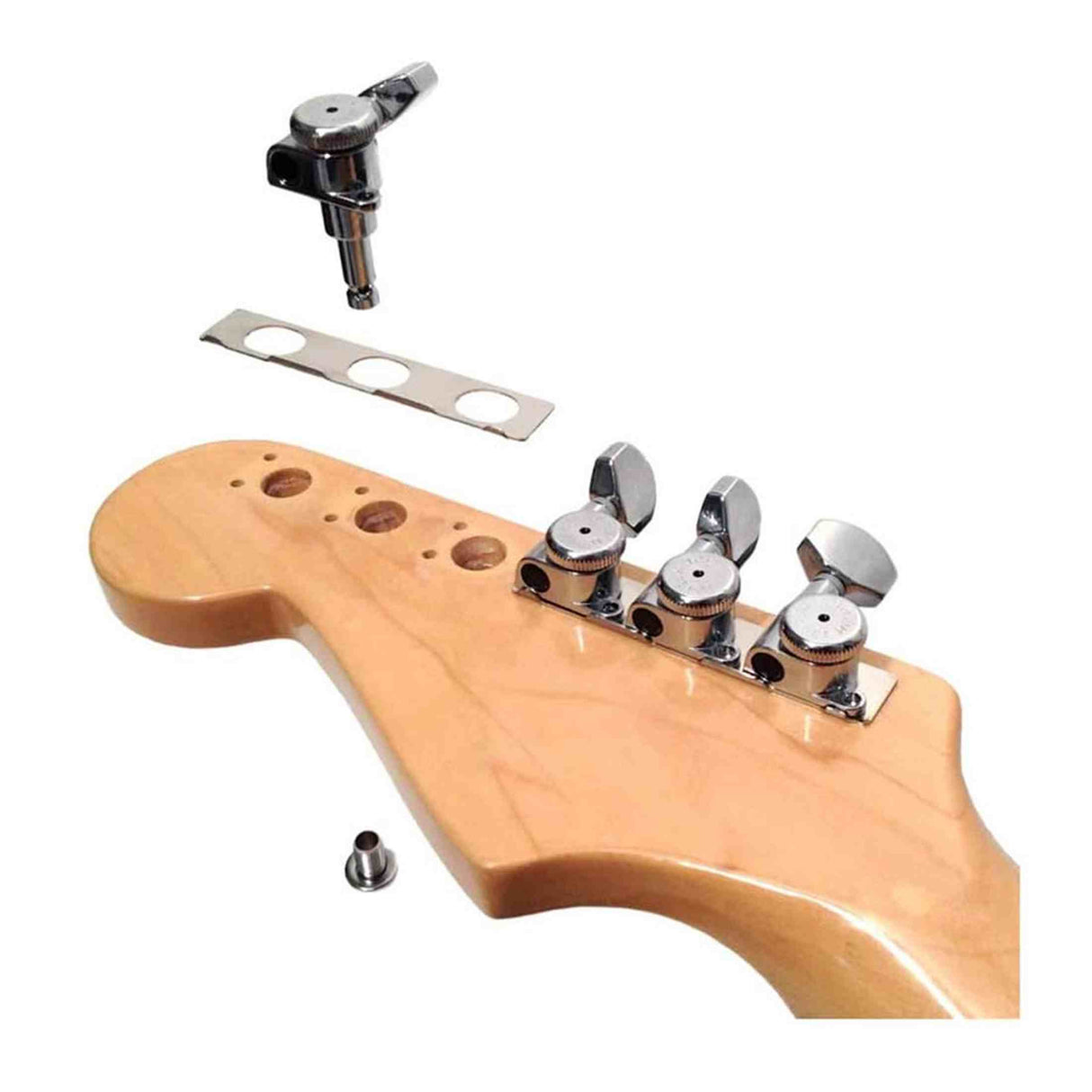 Hipshot HS6K1EN0G Gitaar tuner upgrade kit, 6 inline classic, 10mm post hole, closed goud
