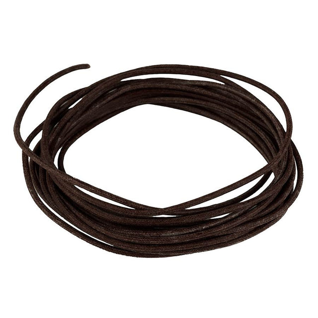 Boston PBW10/BR USA made Gavitt waxed cotton braided push back wire, brown, 10 feet