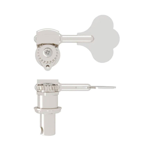 Hipshot HS-20675SN HB6 1/2" USA Ultralite® bass tuning machine, shiny nickel, clover key