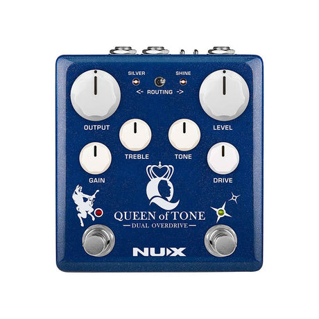 NUX NDO-6 dubbele overdrive pedaal QUEEN OF TONE