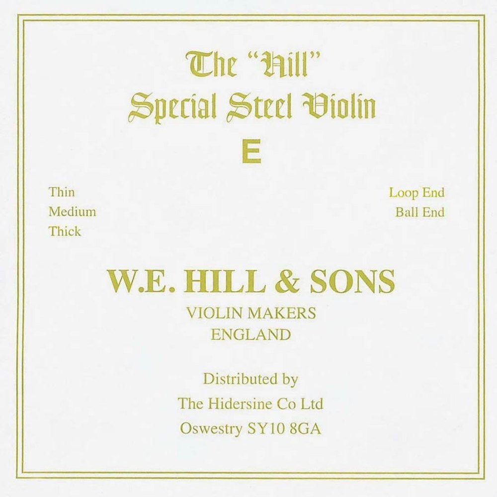 W.E. Hill & Sons H-4410MB violin string E-1 medium, ball end