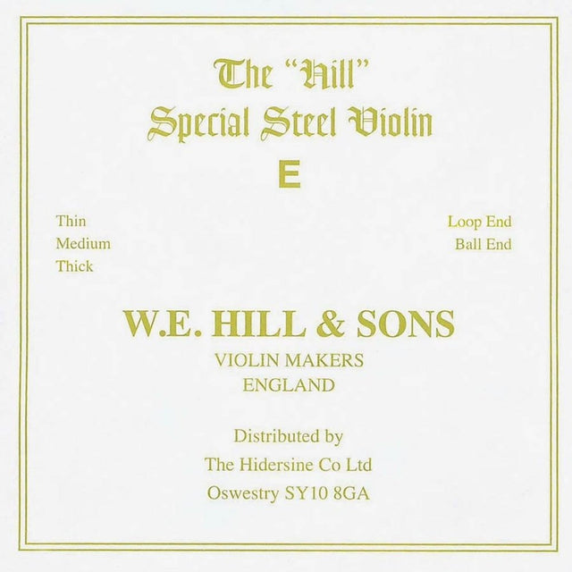 W.E. Hill & Sons H-4410SB violin string E-1 strong, ball end