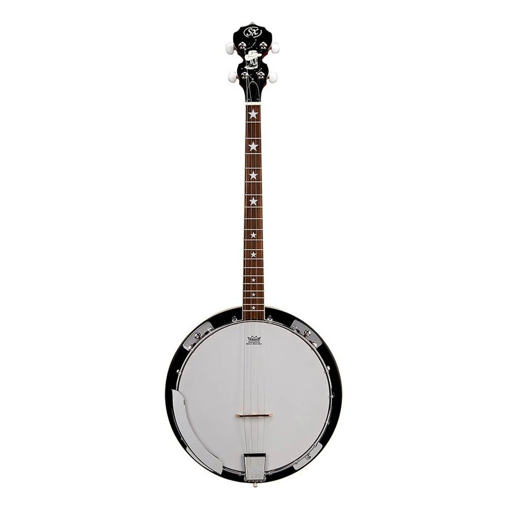 SX BJ404 4-snarige banjo met tas