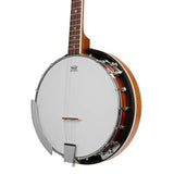 SX BJ404 4-snarige banjo met tas