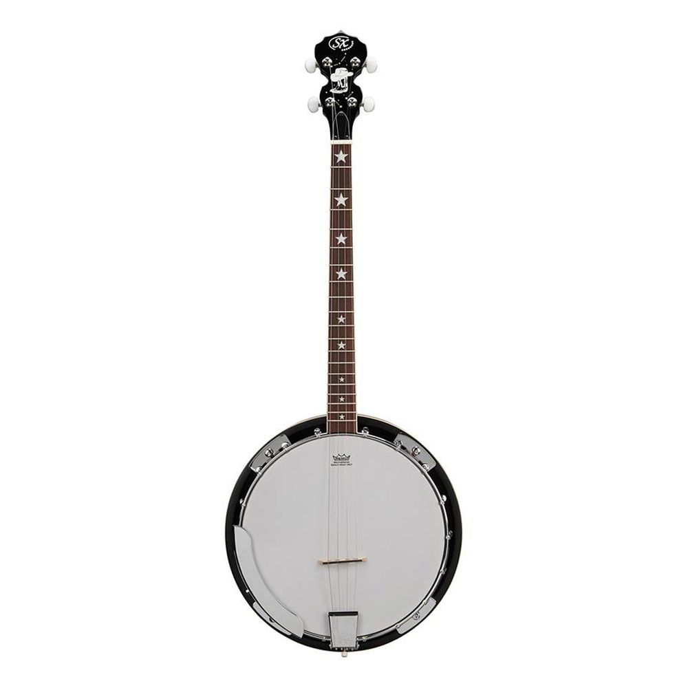 SX BJ454VS 4-snarige banjo sunburst met tas