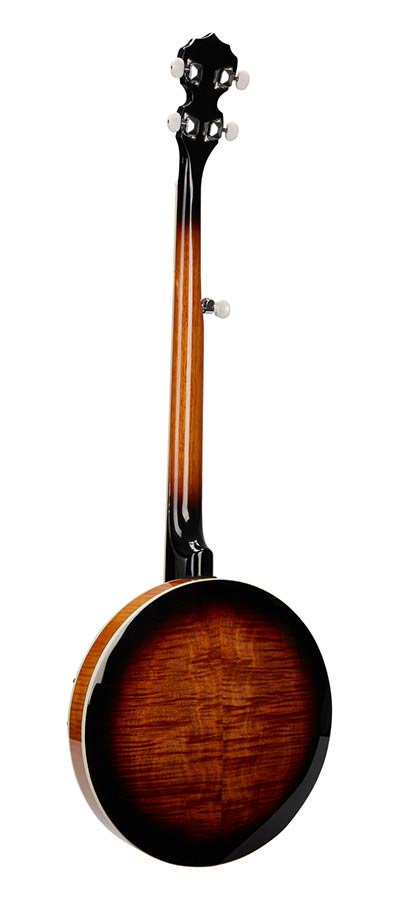 SX BJ455VS 5-snarige banjo sunburst met tas