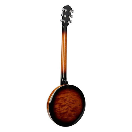 SX BJ456VS 6-snarige banjo sunburst met tas