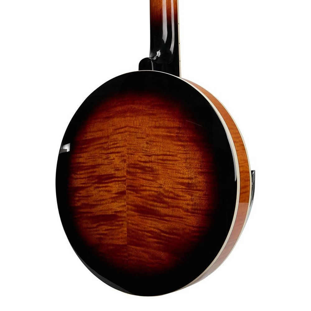 SX BJ456VS 6-snarige banjo sunburst met tas