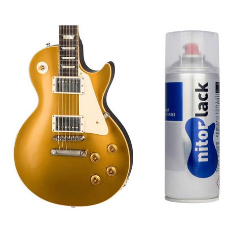 NitroLACK nitrocellulose lak paint aged gold top