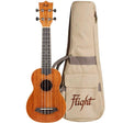Flight DUS321 MAH Soprano Ukulele met Mahogany Body, Bone Topkam en Aquila Super Nylgut Snaren
