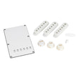 Allparts PG0549025 Accessoirekit voor Strat - Wit, 3-laags Backplate