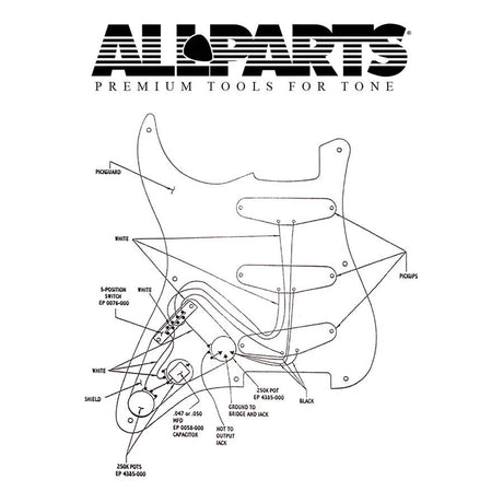 Allparts EP4120000 wiring kit voor Stratocaster