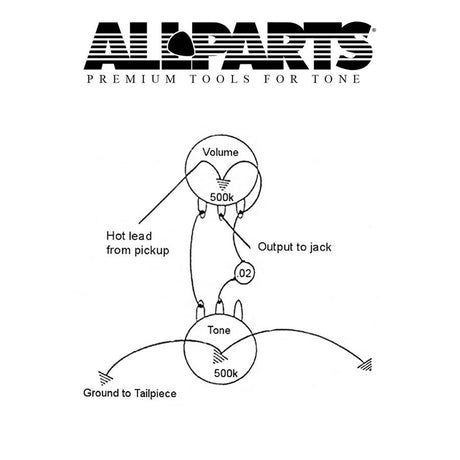 Allparts EP4143000 wiring kit voor Gibson Les Paul® SG Jr