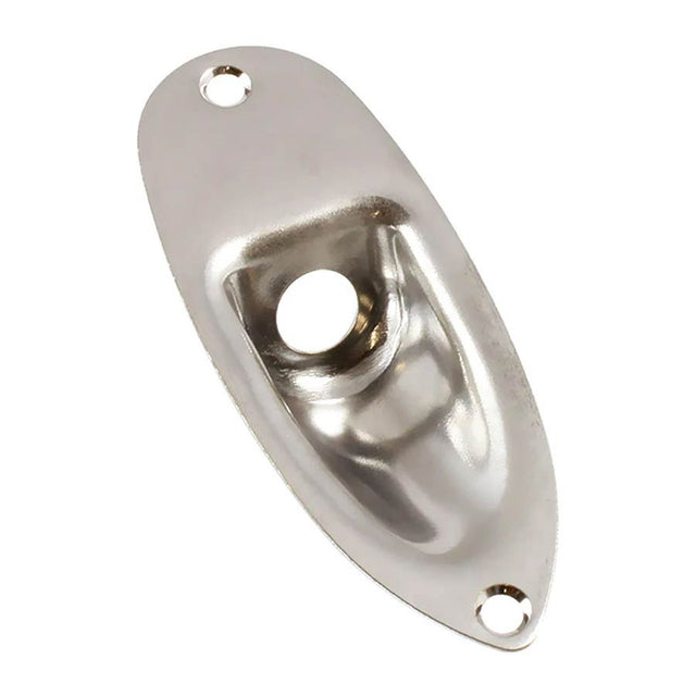 Allparts AP0610001 jackplate for Strat, with mounting screws, nickel