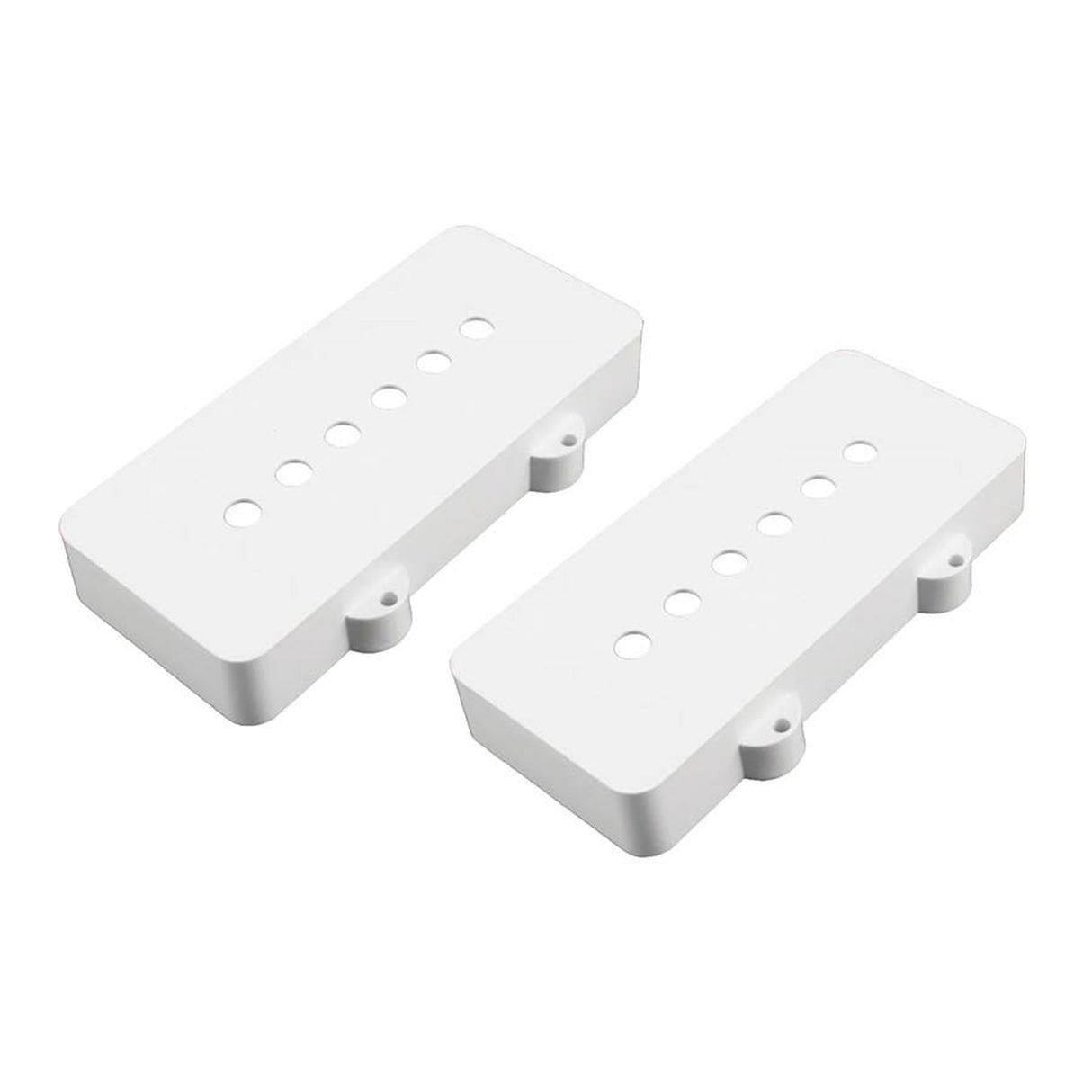 Allparts PC6400025 pickup covers voor Jazzmaster, witte nylon, set van 2