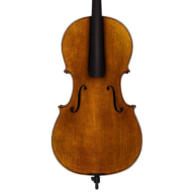 Rudolph RC-1534-A cello 3/4, volledig massief, olie lak met lichtbruine antieke afwerking, Europees hout