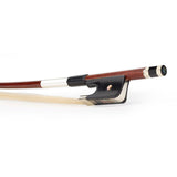 ELS FBDF-5034-W french d. bass bow, 3/4, carbon fiber/wood layered, round, ebony frog, parisian eye, nickel mounted