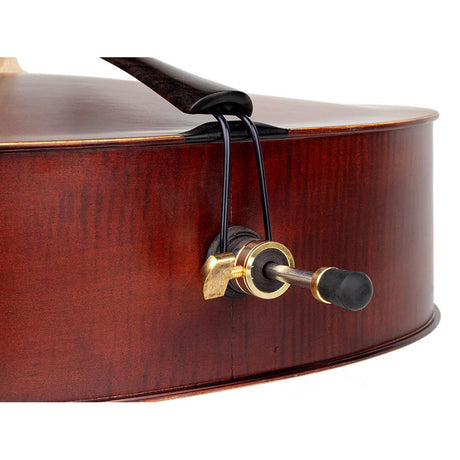 Leonardo LC-1312 cello 1/2, laminated with flamed back & sides, ebony fittings, bag and bow