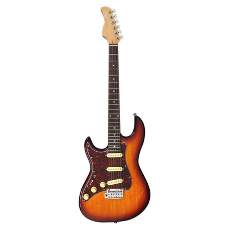 Sire Guitars S3L SSS/TS Linkshandige elektrische gitaar S-stijl tobacco sunburst