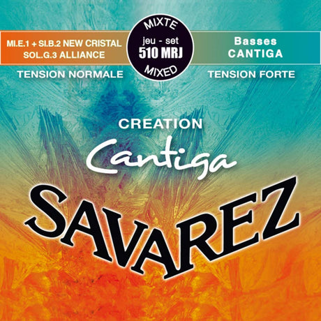 Savarez 510-MRJ snaren set classic, New Cristal E1+B2, Alliance G3, Cantiga basses, mixed tension