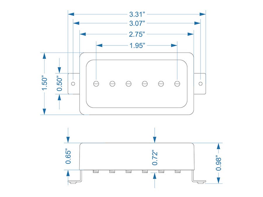 Lollar 10304-111121 Novel 90 Single Coil – Halspositie Zwart Mat
