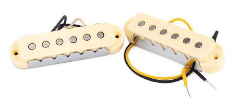 Lollar 10-702-5-5 Jaguar Single Coil Pickup Set – Hals & Brug, Crème