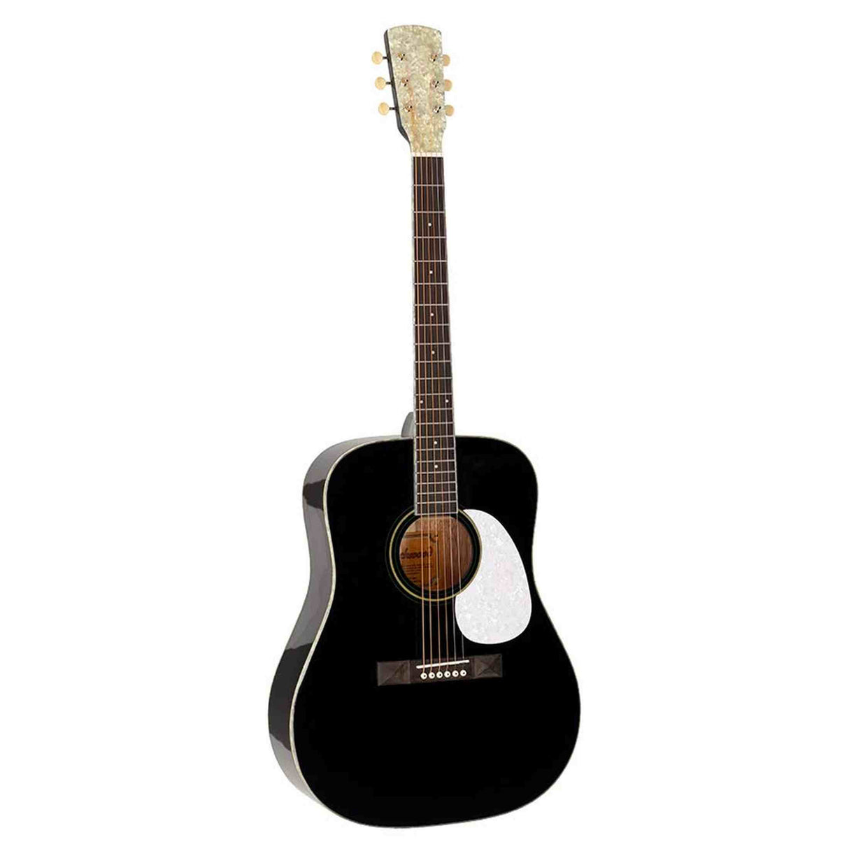 Richwood HSD-55-BK Heritage Series Dreadnought massief sparren bovenblad hoogglans zwart