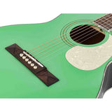 Richwood HSP-55-GN Heritage Series Parlor massief sparren bovenblad mintgroen hoogglans