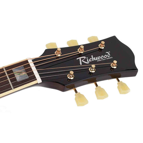 Richwood HSDS42BK Heritage Series Dreadnought massief sparren bovenblad hoogglans zwart