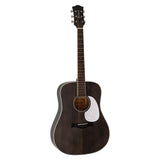 Richwood HSD-35-MBK Heritage Series zwarte dreadnought gitaar met massief bovenblad