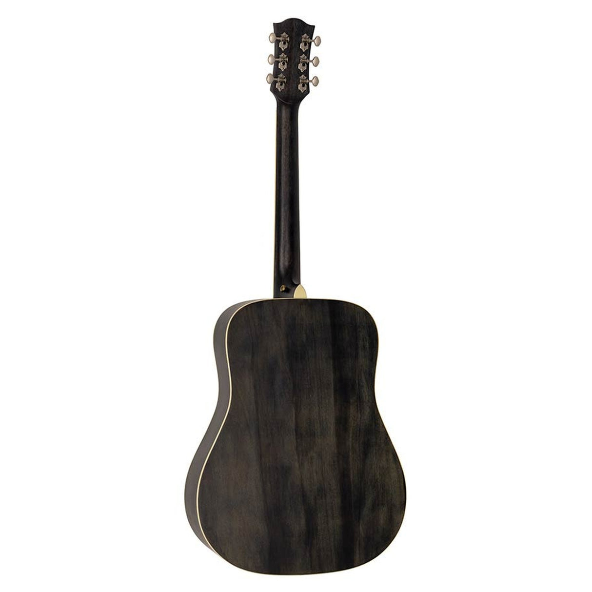 Richwood HSD-35-MBK Heritage Series zwarte dreadnought gitaar met massief bovenblad