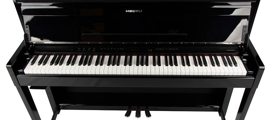 Medeli DP650KW/GB digitale piano hoogglans zwart