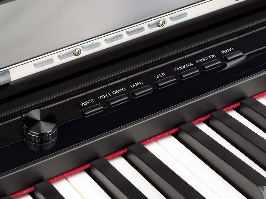 Medeli DP650KW/GB digitale piano hoogglans zwart