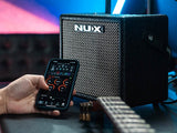 EKO DV300 Double Cut Elektrische Gitaar Set Rood + NUX Mighty-8 MK2 Versterker