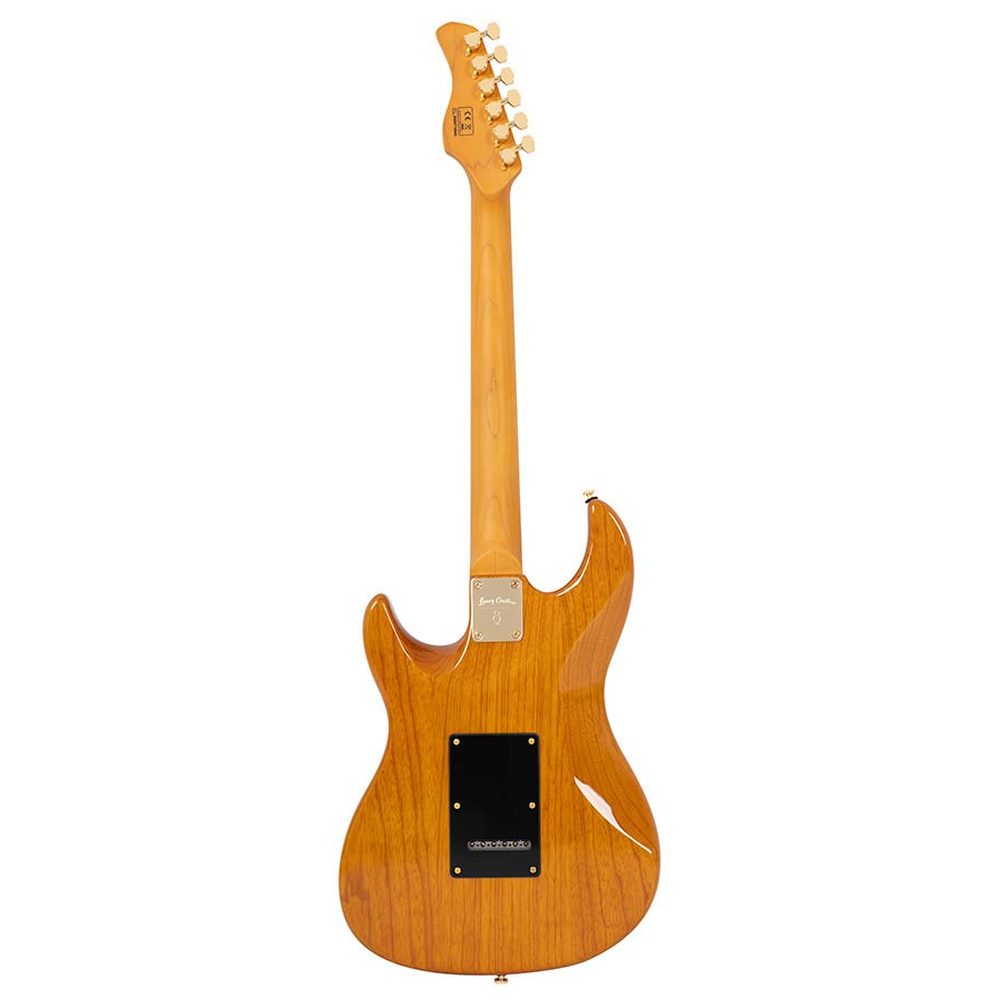 Sire Guitars S10 SSS/NT Swamp ash elektrische gitaar S-stijl, naturel bruin, inclusief koffer