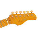 Sire Guitars S10 SSS/NT Swamp ash elektrische gitaar S-stijl, naturel bruin, inclusief koffer