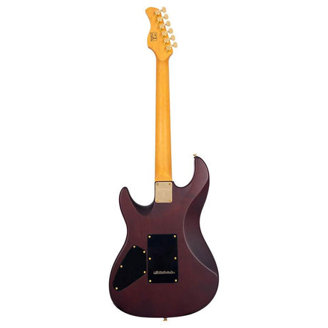 Sire Guitars S10 HSS/NB Swamp ash elektrische gitaar S-stijl, naturel bruine burst, inclusief koffer