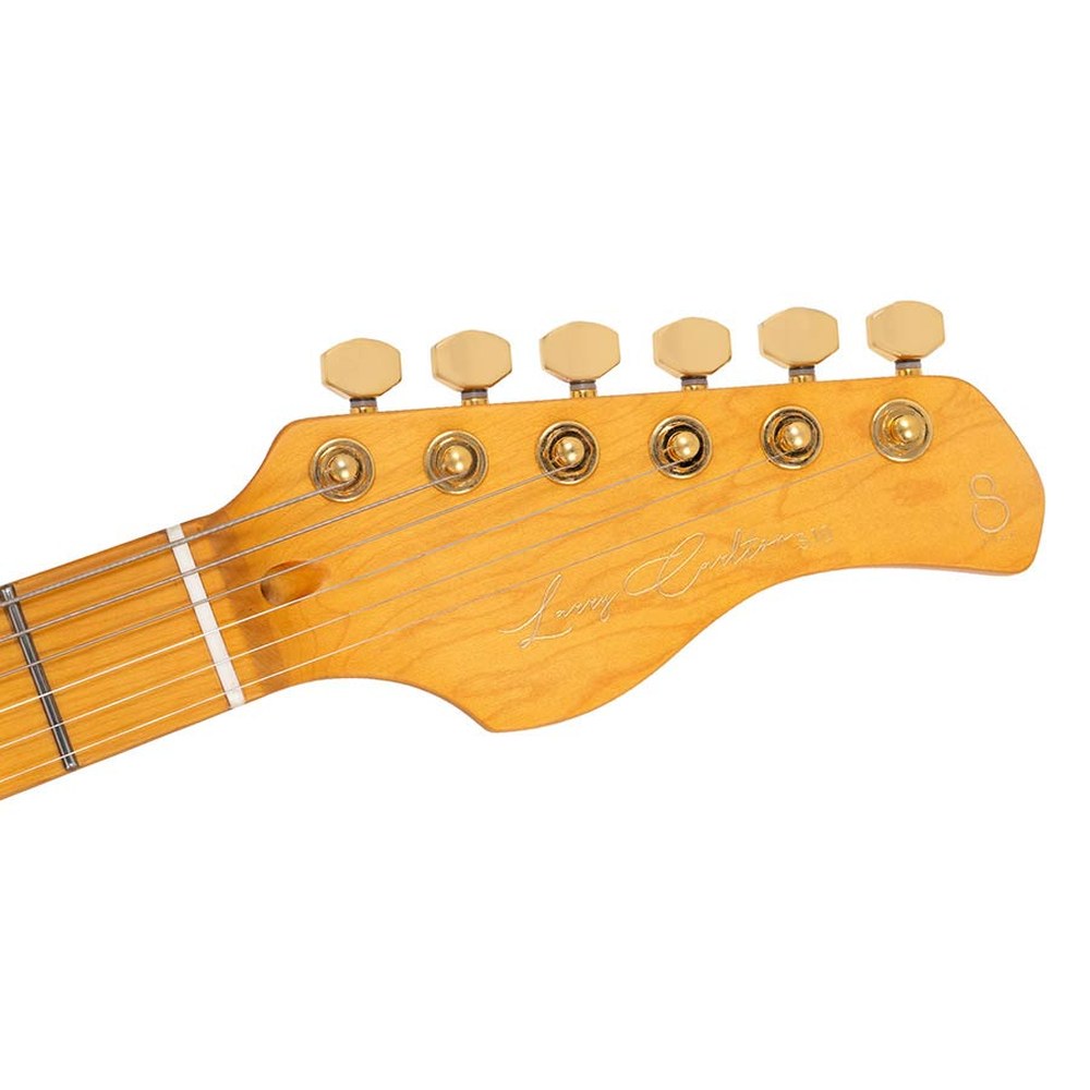 Sire Guitars S10 HSS/NB Swamp ash elektrische gitaar S-stijl, naturel bruine burst, inclusief koffer