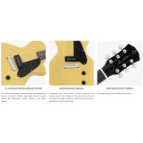 Sire Guitars L3 P90/GD Mahonie elektrische gitaar L-stijl, goldtop