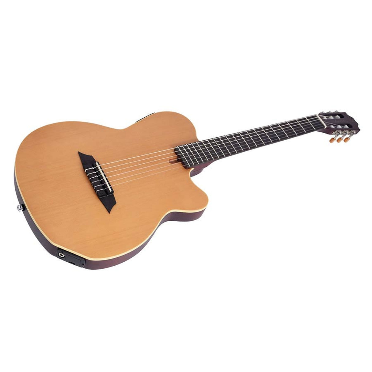 Sire Guitars G5C/NTS Mahonie + ceder nylon snaar elektrische gitaar, naturel satijn