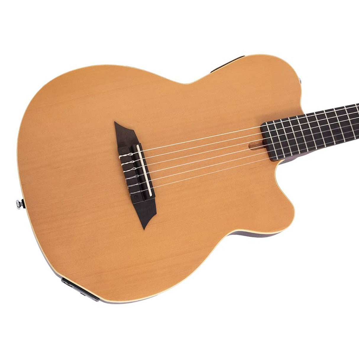 Sire Guitars G5C/NTS Mahonie + ceder nylon snaar elektrische gitaar, naturel satijn