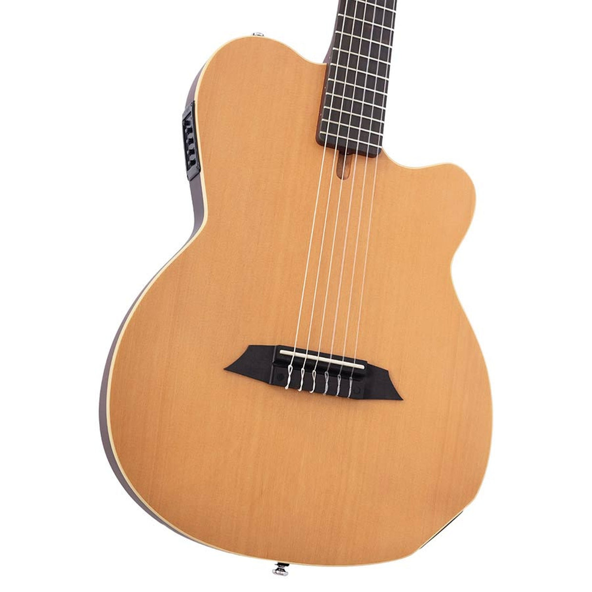 Sire Guitars G5C/NTS Mahonie + ceder nylon snaar elektrische gitaar, naturel satijn