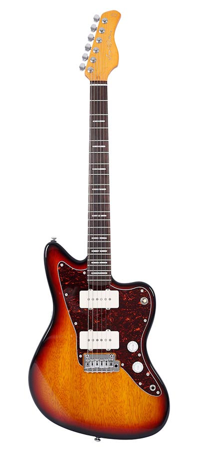 Sire Guitars J3/3TS Mahonie elektrische gitaar J-stijl, 3-tone sunburst