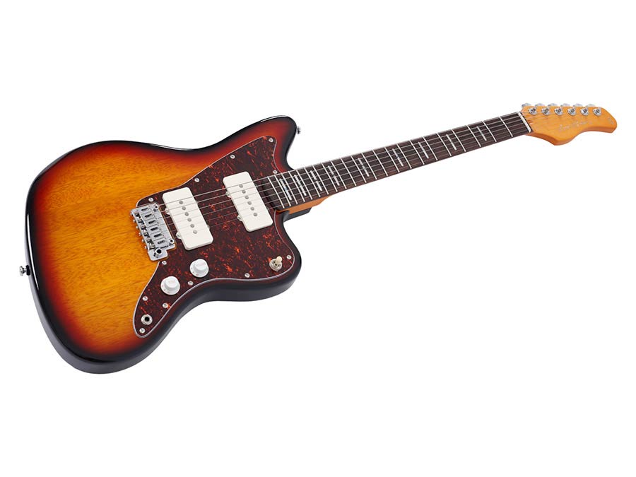 Sire Guitars J3/3TS Mahonie elektrische gitaar J-stijl, 3-tone sunburst