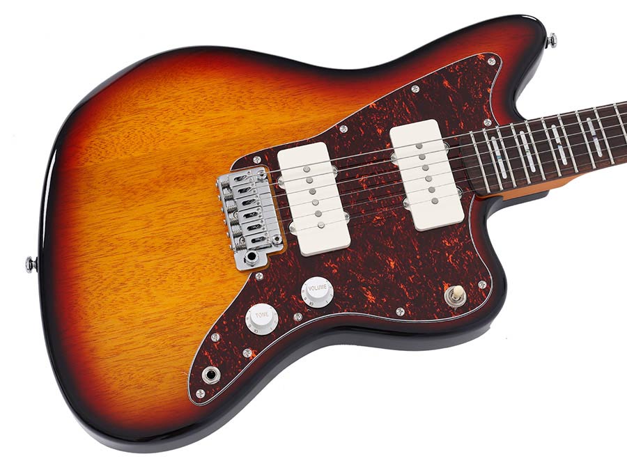 Sire Guitars J3/3TS Mahonie elektrische gitaar J-stijl, 3-tone sunburst