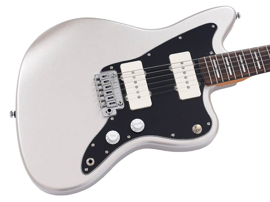 Sire Guitars J3/SV Mahonie elektrische gitaar J-stijl, zilver