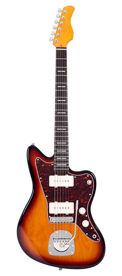 Sire Guitars J5/3TS Mahonie elektrische gitaar J-stijl, 3-tone sunburst