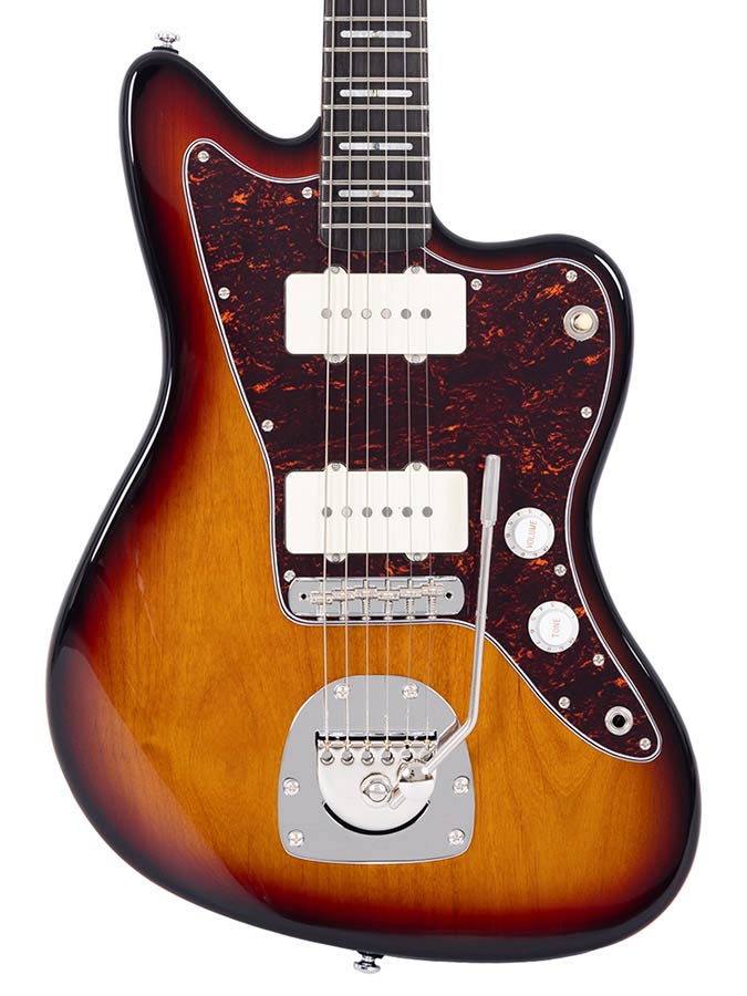 Sire Guitars J5/3TS Mahonie elektrische gitaar J-stijl, 3-tone sunburst