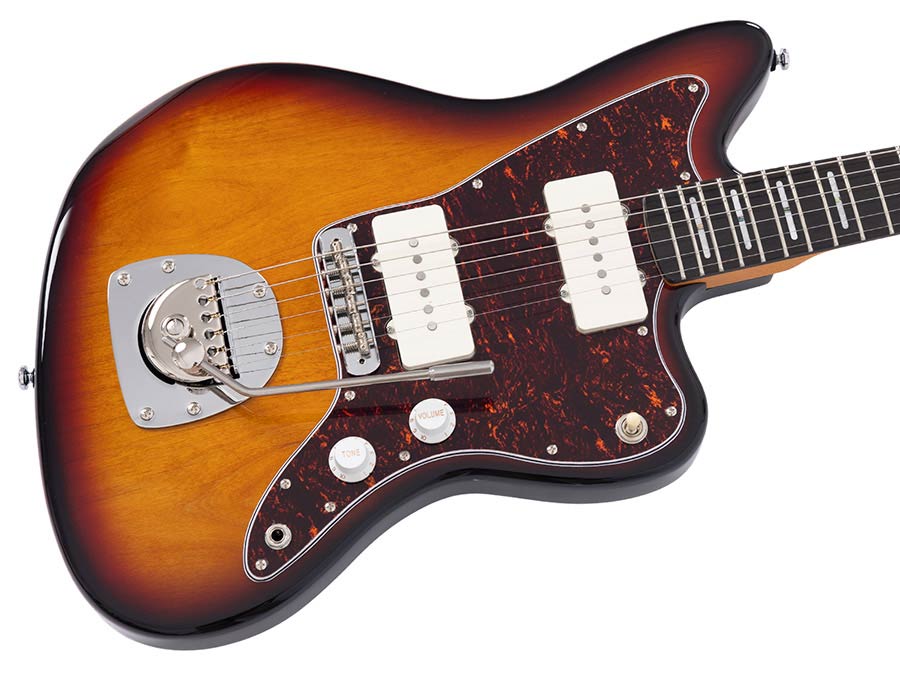 Sire Guitars J5/3TS Mahonie elektrische gitaar J-stijl, 3-tone sunburst